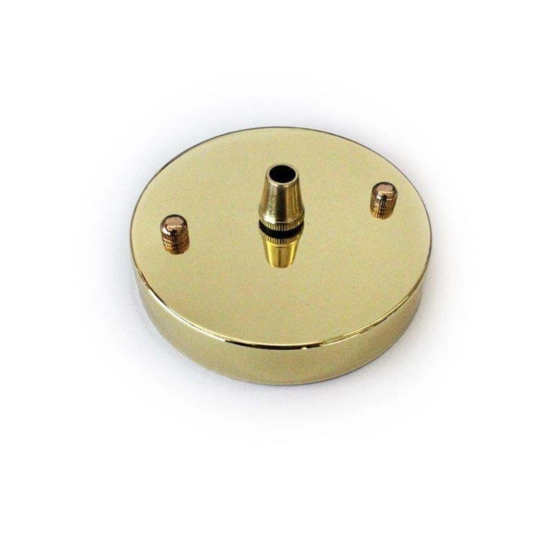 Rosone da soffitto parete Rosetta con uscita singola color oro Rosone da soffitto parete Rosetta con uscita singola color oro