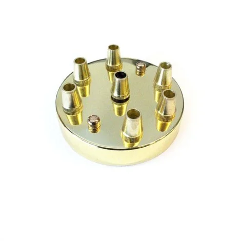 Rosetta wall ceiling with 7 output gold