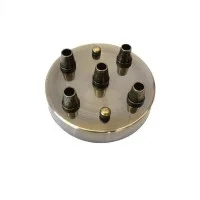 Rosone da soffitto parete Rosetta con 5 uscite colore bronzo Rosone da soffitto parete Rosetta con 5 uscite colore bronzo