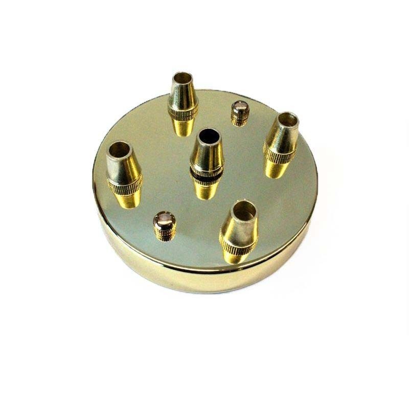 Rosette wall ceiling rose with 5 output gold Rosette wall ceiling rose with 5 output gold