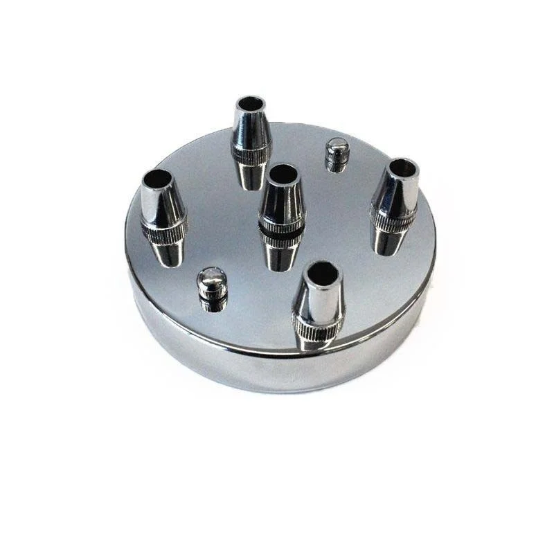 Rosette wall ceiling Rose with 5 output silver Chrome Rosette wall ceiling Rose with 5 output silver Chrome