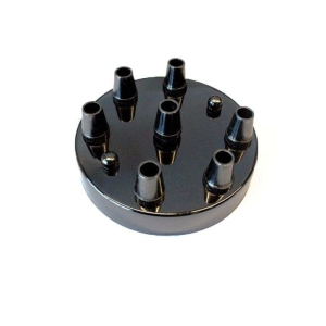 Rosone da soffitto parete Rosetta con 7 uscite colore nero