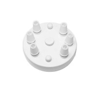 Rosette Wall Multi Ceiling Rose With 6 Output White