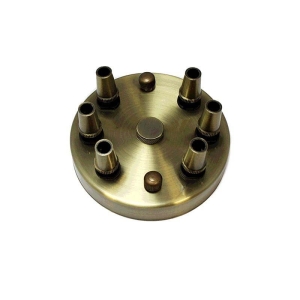 Rosette Wall Multi Ceiling Rose With 6 Output Bronze