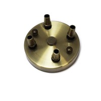 Rosone da soffitto parete Rosetta con 4 uscite colore Bronzo