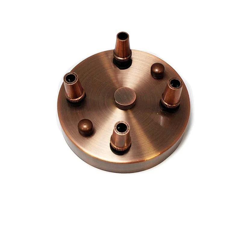 Rosette Wall Multi Ceiling Rose With 4 Output Copper Rosette Wall Multi Ceiling Rose With 4 Output Copper