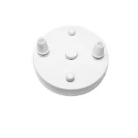 Rosette Wall Multi Ceiling Rose With 2 Output White