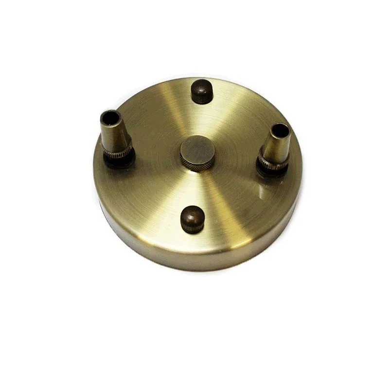 Rosone da soffitto parete Rosetta con 2 uscite colore Bronzo
