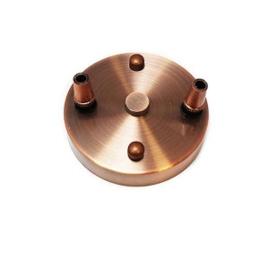 Rosette Wall Multi Ceiling Rose With 2 Output Copper