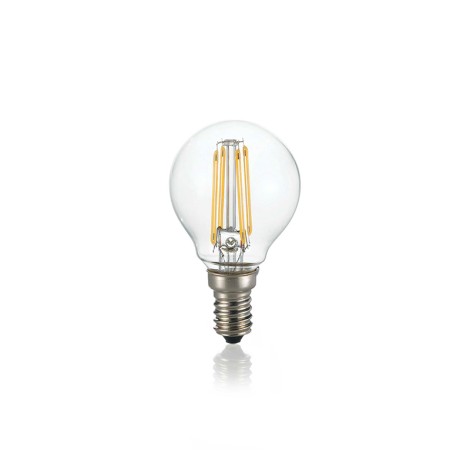 Ideal Lux Lampadina Sfera E14 LED 4W 3000K Vetro Trasparente