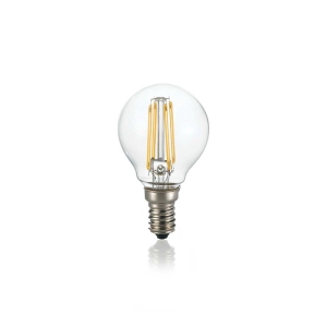 Ideal Lux Lampadina Sfera E14 LED 4W 3000K Vetro Trasparente