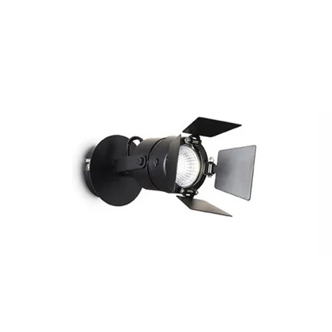 Ideal Lux Ciak AP1 Applique Wall or Ceiling Lamp black