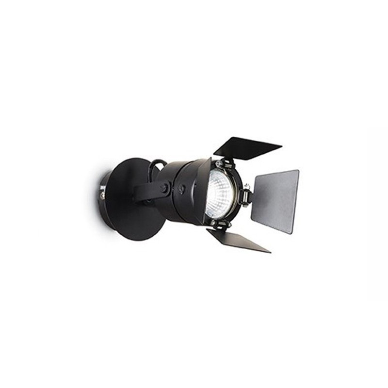 Ideal Lux Ciak AP1 Applique Wall or Ceiling Lamp black Ideal Lux Ciak AP1 Applique Wall or Ceiling Lamp black