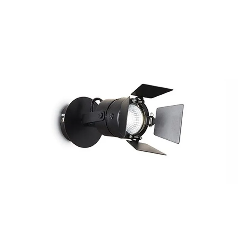 Ideal Lux Ciak AP1 Applique Wall or Ceiling Lamp black Ideal Lux Ciak AP1 Applique Wall or Ceiling Lamp black