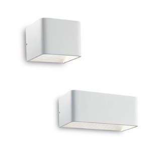 Ideal Lux Click LED Wall Lamp Biemission White Up-and-down