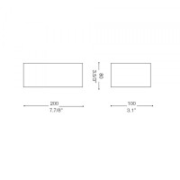 Ideal Lux Click LED Wall Lamp Biemission White Up-and-down