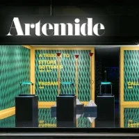 Artemide Pausania LED TW Dimmable Table Lamp By Ettore Sottsass