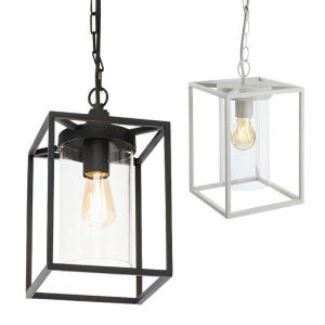 Sovil Domus E27 Suspension Rectangular Lamp In Aluminum For