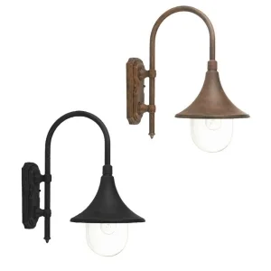 Sovil Lampara E27 Applique Lantern Wall Lamp In Aluminum For