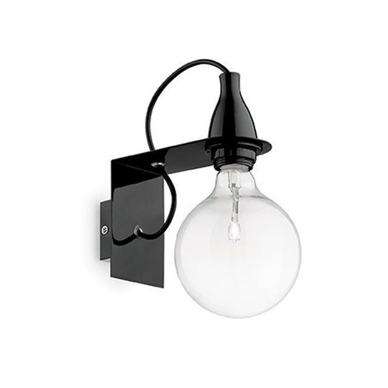 Ideal Lux Minimal AP1 Lampada LED da Parete Nero Ideal Lux Minimal AP1 Lampada LED da Parete Nero