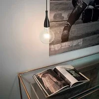 Ideal Lux Minimal LED SP1 Suspension Pendant Lamp Black