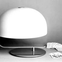 Oluce Zanuso Table Lamp with Rotating Cap for Indoor By Marco