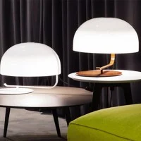 Oluce Zanuso Table Lamp with Rotating Cap for Indoor By Marco