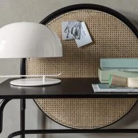 Oluce Zanuso Table Lamp with Rotating Cap for Indoor By Marco