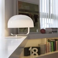 Oluce Zanuso Table Lamp with Rotating Cap for Indoor By Marco