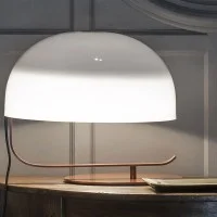 Oluce Zanuso Table Lamp with Rotating Cap for Indoor By Marco
