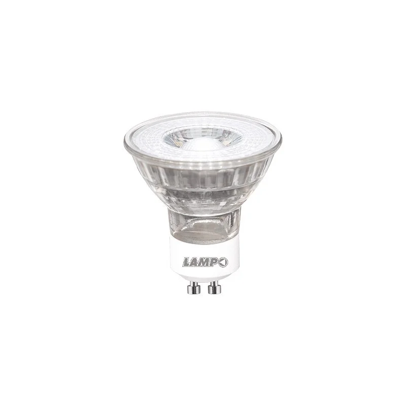 Lampo DIK LED GU10 Glass bulb 5W 38° medium beam Lampo DIK LED GU10 Glass bulb 5W 38° medium beam