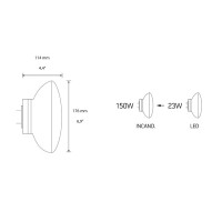 Daylight Lampadina LED SMD PAR56 170-265V 23W GX16D Luce Calda