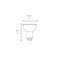Duralamp XSPOT Lampadina LED GU10 7,5W 2700K 500lm 10° fascio