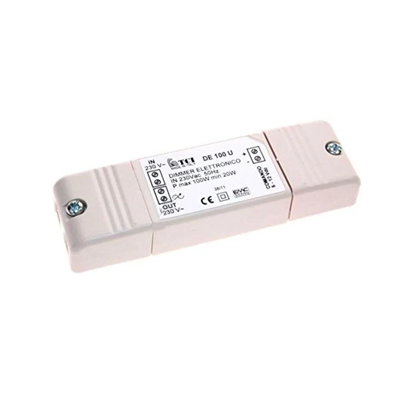 TCI Dimmer Elettronico DE 100 U 230V Max 100W Min 20W Da TCI Dimmer Elettronico DE 100 U 230V Max 100W Min 20W Da
