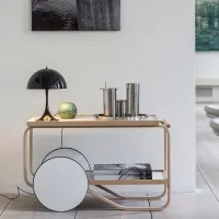 Louis Poulsen Panthella Mini LED Table Lamp By Verner Panton Louis Poulsen Panthella Mini LED Table Lamp By Verner Panton