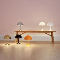 Louis Poulsen Panthella Mini LED Table Lamp By Verner Panton