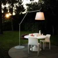 Artemide Tolomeo Paralume Outdoor Floor LED Lamp in White