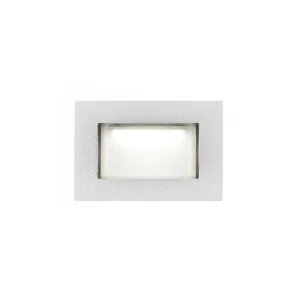 PAN Fast LED 3W 150° 3000K 50lm Incasso Segnapasso IP65 Grigio