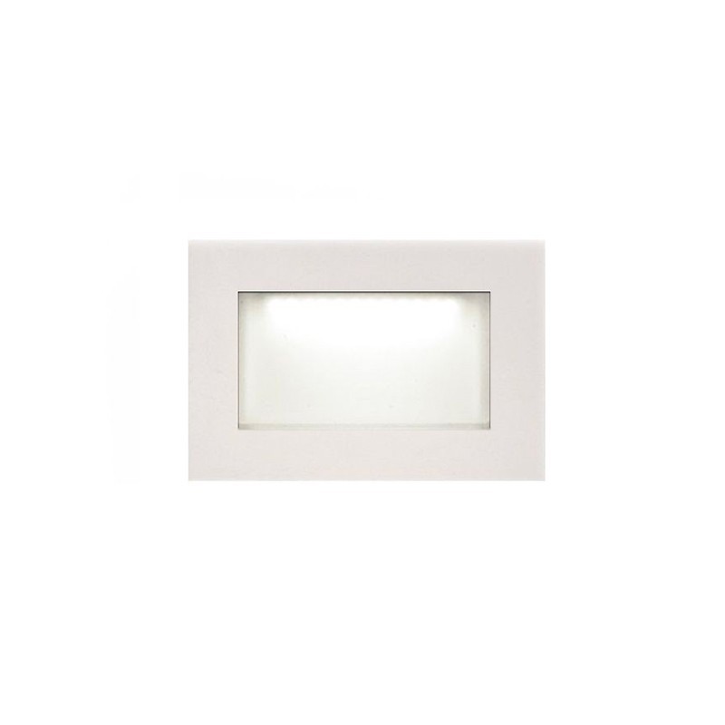 PAN Fast LED 3W 150° 3000K 50lm Incasso Segnapasso IP65 Bianco PAN Fast LED 3W 150° 3000K 50lm Incasso Segnapasso IP65 Bianco