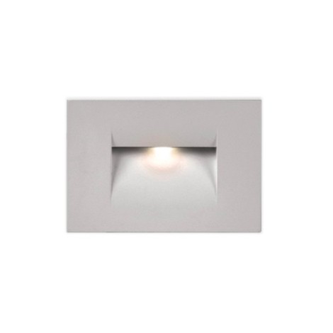 PAN Fast LED 3W 45° 3000K 90lm Incasso Segnapasso Grigio IP65