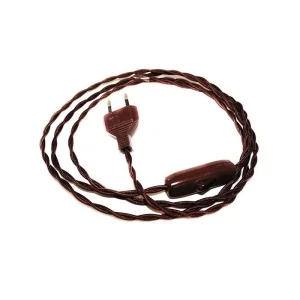 Cavo Cablaggio Intrecciato Treccia 200 cm 250V Spina 2A con