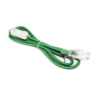 Cavo Cablaggio Bipolare 200 cm 250V Spina 2A con Interruttore