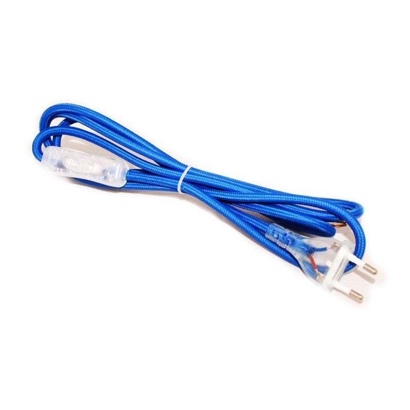 Cavo Cablaggio Bipolare 200 cm 250V Spina 2A con Interruttore