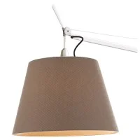Artemide Tolomeo Paralume Outdoor Floor LED Lamp in Dove Grey