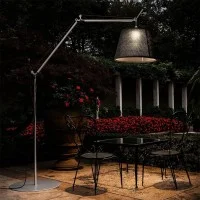Artemide Tolomeo Paralume Outdoor Floor LED Lamp in Black