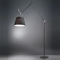 Artemide Tolomeo Paralume Outdoor Floor LED Lamp in Black