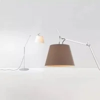 Artemide Tolomeo Paralume Outdoor Floor LED Lamp in Dove Grey