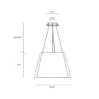 Artemide Tolomeo Paralume Outdoor Suspension LED Lamp in White