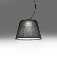 Artemide Tolomeo Paralume Outdoor Suspension LED Lamp in Black