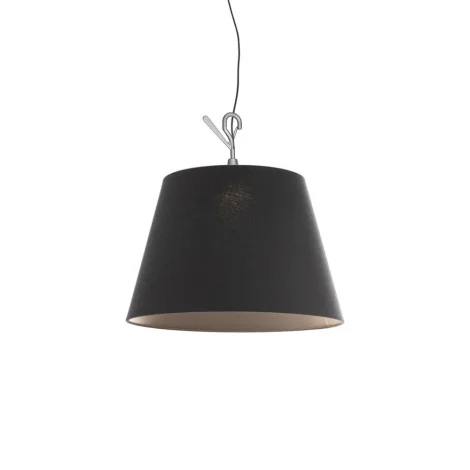 Artemide Tolomeo Paralume Outdoor Hook LED Lamp in Black Fabric
